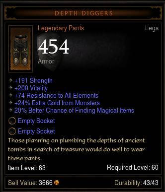 Recommendations for Choosing appropriate Diablo III Pants in Auction House