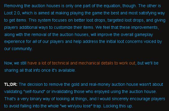 Loot 2.0 Will Support Diablo III after Auction House