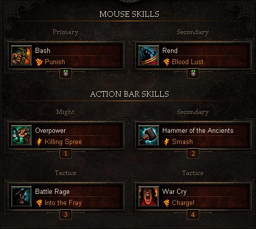 Diablo 3 Barbarian Hammer of the Ancients Rend Build