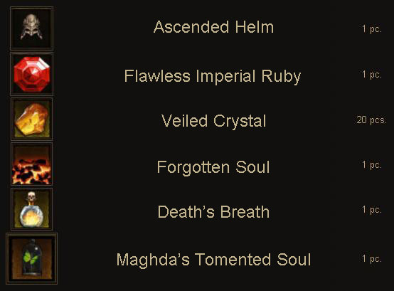 Cain's Insight crafting material