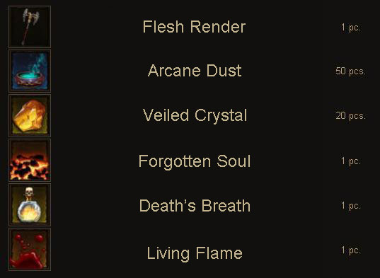 cinder switch crafting material