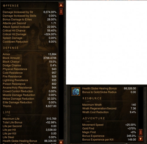 diablo 3 crusader sheet number