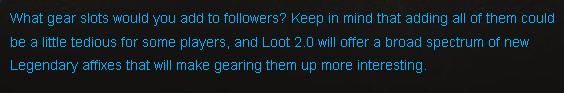 Diablo III Followers’ Equipment in Reaper of Souls Discussion