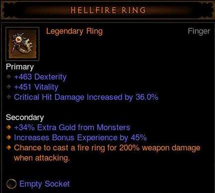 Most Popular Ring for Diablo 3 Barbarian in Hardcore