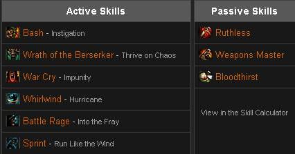 Diablo 3 Guide: Barbarian Cleave Skill Build Sharing