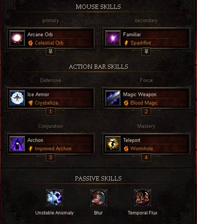 The Gorgeous Diablo 3 Wizard Skill Build:Endless Fire Damage