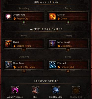 Diablo III: 10PP Wizard Paragon Arcane Infinite Ice in patch 1.0.7