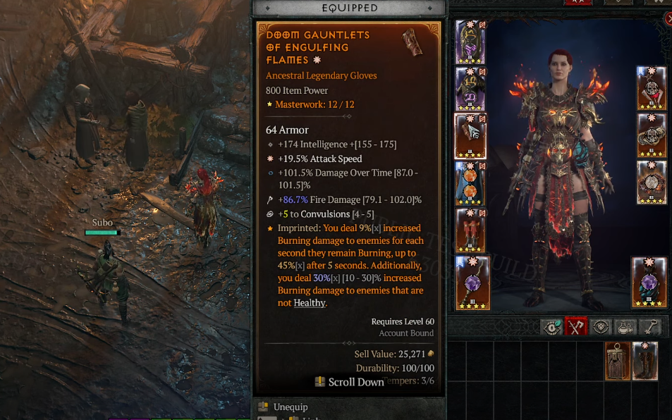 Diablo 4 Season 8 Fire Sorcerer Deletes Uber Bosses With Teleport Burn Build